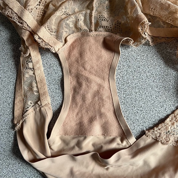 Shimera Nude Lycra & Lace Panties Size Small - Picture 4 of 7